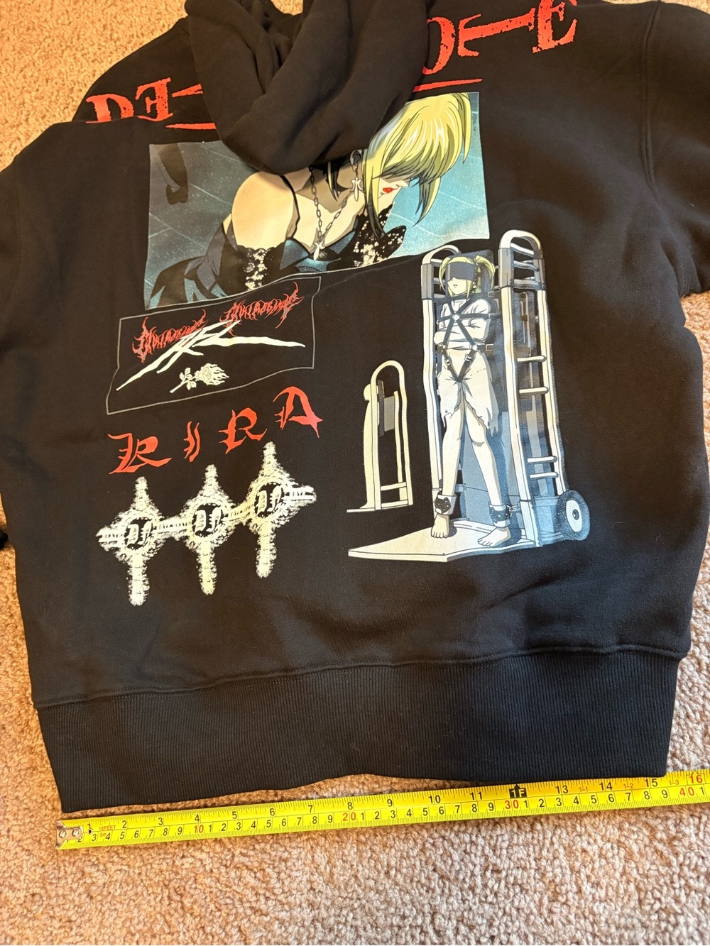 NWOT Civil Regime Misa Death Note Hoodie Medium - Picture 4 of 7